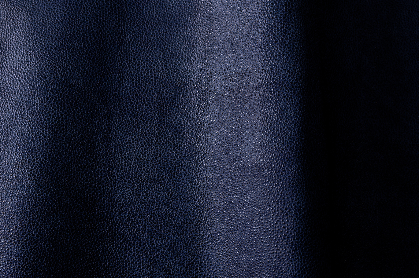 黒桟革　型押し藍